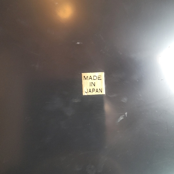 Vintage Japanese Black Laquerware 3 Tier Bento Trinket Box - Picture 7 of 11